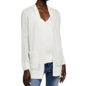 MICHAEL Michael Kors White Open-Front Cardigan